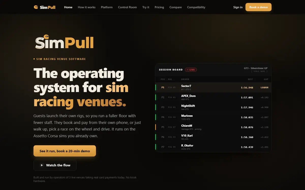 SimPull website