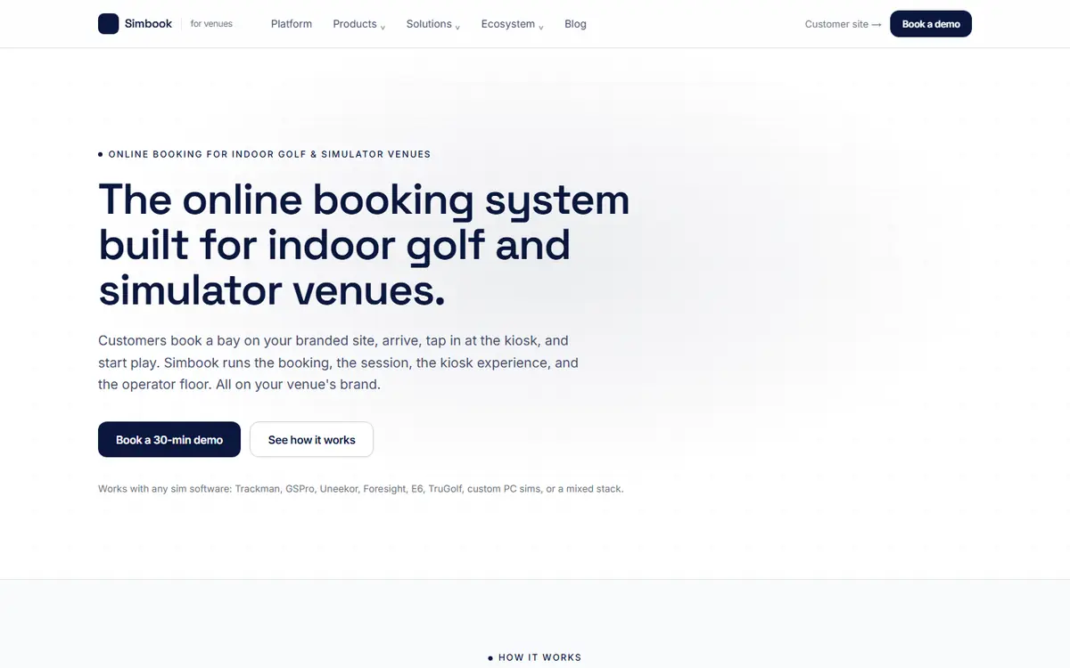 Simbook website