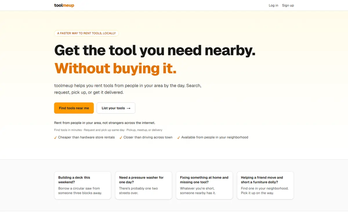 Toolmeup website